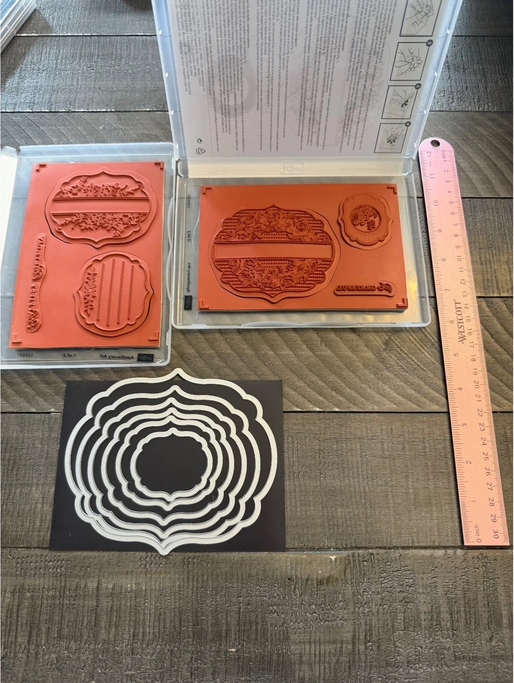 Stampin’ Up Apothecary Art 1 & 2 stamp sets with Labels Framelits die cuts